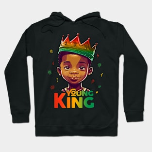 Black History Month Shirts For Young King Afro Boys Kids Hoodie